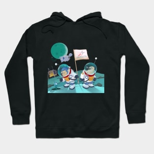 my little gang in space transparant Hoodie